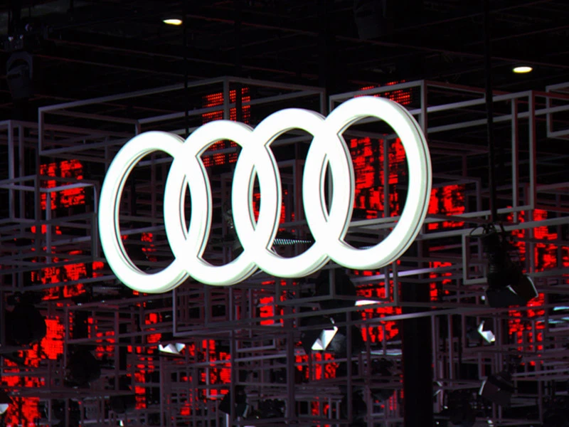 Audi dealership sign