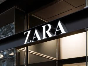 Zara Retail Store Sign